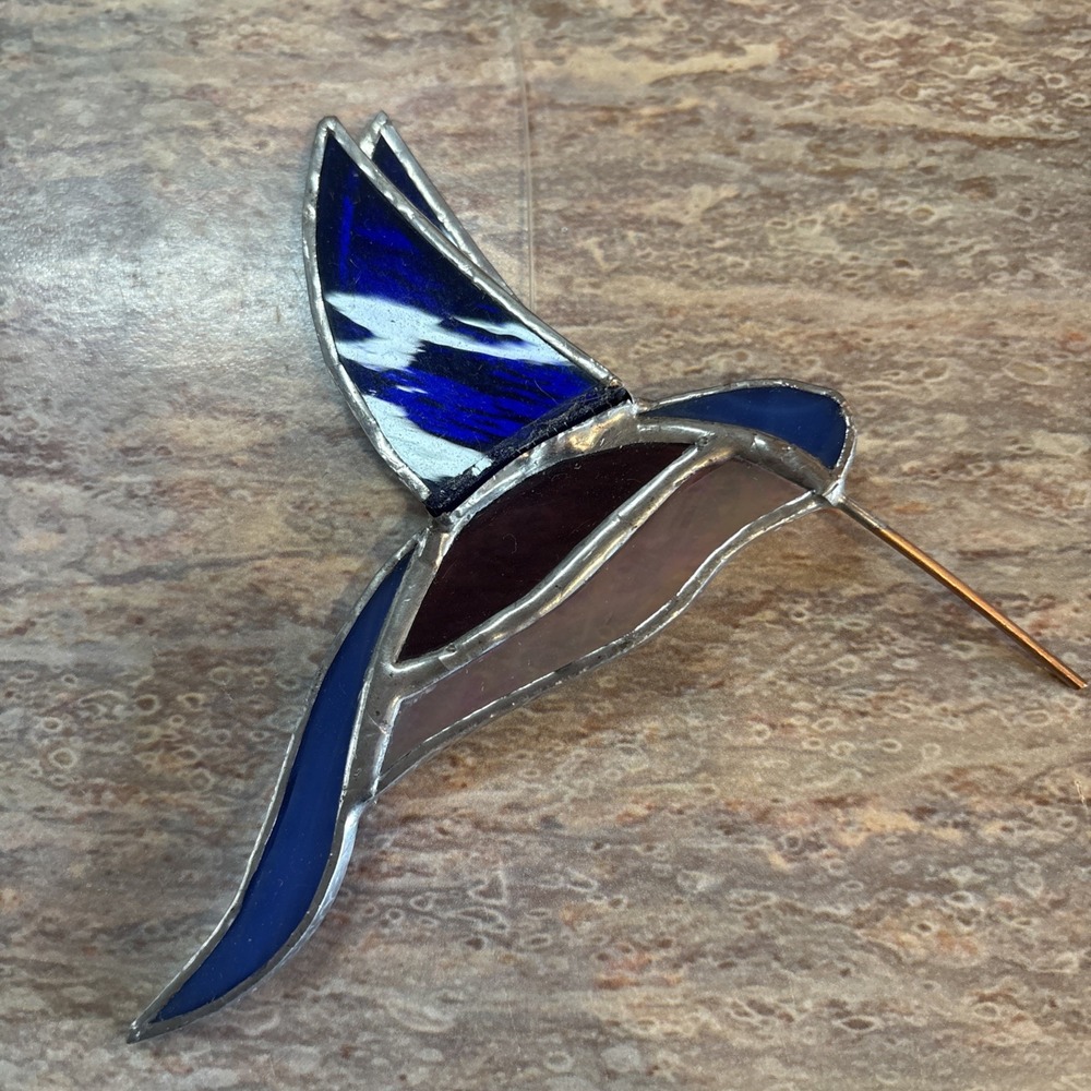 Hand Made Hanging Stain-glass Humming Bird